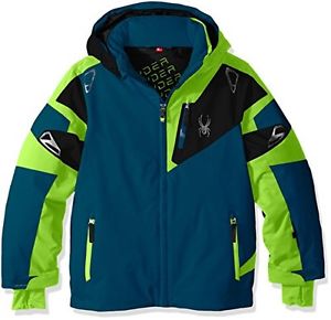 Multicolore (TG. 14) Spyder Boy's Leader Giacca da Sci, Multicolore, 14