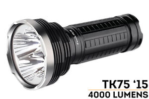 Fenix TK75 Flashlight - 2015 Edition With CREE L2 U2 LED - 4000 Lumens Brand New
