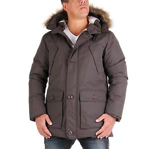 MUSEUM hommes hiver Doudoune Parka Manteau Marron 19227 taille XXL