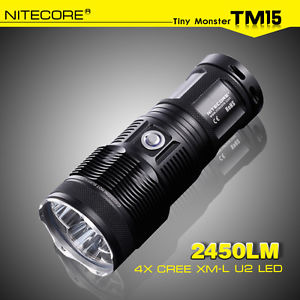 NITECORE TM15 3x XM-L2 2450LM Tactical LED Flashlight