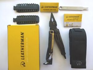 Leatherman Mut Black Multi Tool Knife +42 End Bit Kit +Molle Sheath Free Post