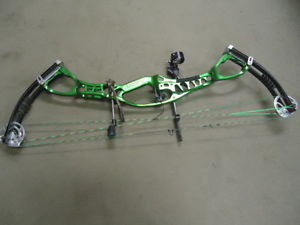 Hoyt Alpha Elite Compound w/Custom Bow Equipment lighted 4 pin 27 1/2"  50-60 lb