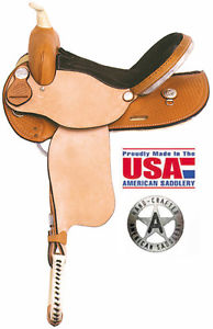 American Saddlery New 14" #833 Denero II Barrel Saddle Full Quarter Horse Bar