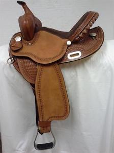 Rocking R Saddlery New 14" #311 Barrel Racing Saddle Regular Quarter Horse Bar