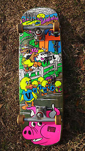 Vintage Skateboard Mike Vallely Barnyard “Double Kick” or “Double Tail” deck