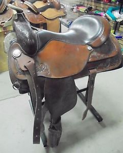 17" USED CIRCLE Y TRAIL WESTERN SADDLE 3 1052