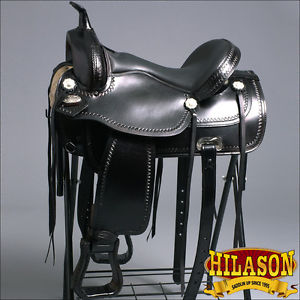 TT100BK 18" HILASON WESTERN FLEX TREE ENDURANCE TRAIL RIDING HORSE SADDLE