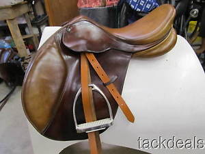Bates Caprilli Convertible Close Contact English Saddle 16 1/2" Used