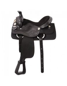 Tough-1 Western Saddle King Series Roping 15 1/2" Black KS3215