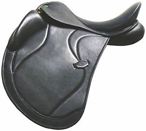 17.5 W ~Henri de Rivel Ventura Dressage Covered Saddle (Flocked)  2494-R04S165