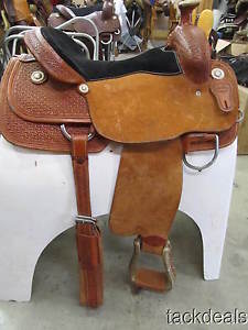 SRS Paul Taylor of Pilot Point TX Roping Saddle 16" New Never Used
