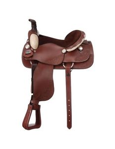 Tough-1 Western Saddle Texas Roper 16 1/2" Medium Brown RK2766SP