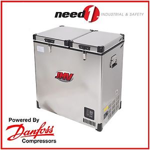 JMV 90L Fridge Freezer Portable Dual Door Danfoss Pump  Camping Car Caravan