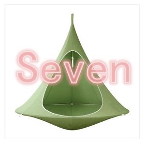 1-2 Persons Hanging Swing Outdoor Camping Garden Tent Green 180*180cm