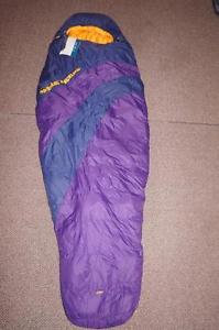 NEW BIG AGNES MIRROR LAKE 600 DOWN TEK WOMENS PETITE RIGHT ZIP SLEEPING BAG