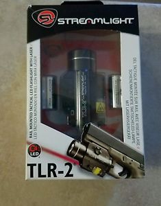 STREAMLIGHT Gun Rail Mounted TLR-2 LED Flashlight Light w/ RED Laser!