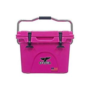 Pink, 20-Quart Extra Heavy Duty Cooler Orca Ice Chests ORCP020 040232020285