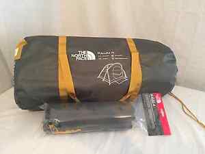 KAIJU 4 CAMPING TENT CASTOR GREY ARROW WOOD YELLOW WITH FOOT PRINT