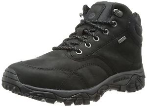 Merrell Moab Rover Mid Waterproof Men's High Rise Hiking Shoes Black (Bla... New