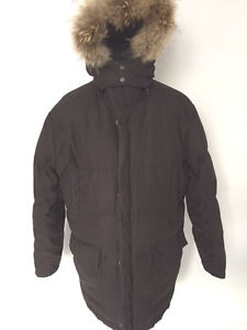 PETER COFOX Giacca Giacca Parka Mantella Con Cappuccio Piumino Vero Fuchs Fox