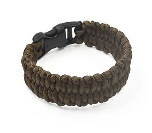 KLOUD City ® Brown 9-inch polyester paracord survival bracelet