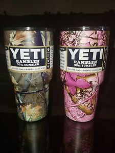 His&Hers Set 30oz Camo YETI Rambler- Camouflage HydroDipped Tumbler- in US Stock