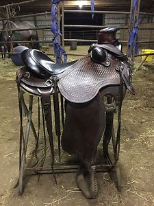 Western horse saddle
