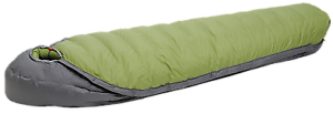 Exped Waterbloc 1400 Sleeping Bag-Moss Green-Regular-Right
