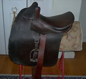 SIDESADDLE collectable Antique Decor WITH girth and stirrup  really AWESOME