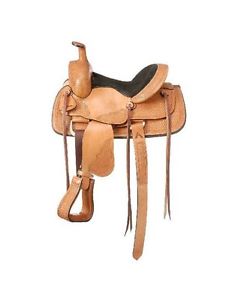 Tough-1 Western Saddle Frisco Youth Roper 21 LBS 13" Light Oil RK1263