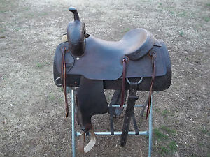 Ranch Cutting Saddle/ Coats Saddlery 15 1/2 Inch Hard Seat