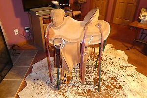 TESKEYS CUSTOM DAKOTA RANCH SADDLE  15.5" ~ BRAND NEW