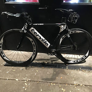 Cervelo P3 Carbon 54cm, Hed S6 wheels, Hed aerobars, Dura Ace, Zipp Vumaquad