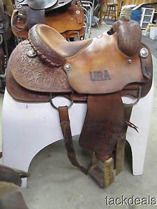 Twister Cain TX Roping Saddle 15" Used & Solid Team Roper