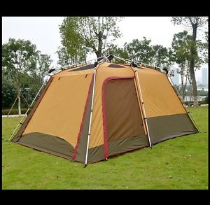 3-4 Persons New Outdoor Waterproof Camping Hiking Family Double Lining Tent *