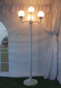 Portable Post Light - Four Globes