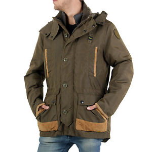 BLAUER USA Giacca Invernale Uomo Parka Boston Vintage Esercito BLU0385 taglia XL