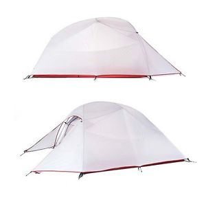 3-4 Persons Grey Outdoor Waterproof Camping Hiking Double Lining Tent *