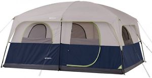 Family Cabin Tent Ozark Trail 14' X 10' , Sleeps 10 camping spacious 2-room