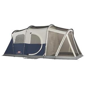 Elite WeatherMaster 6-Person Durable LED Lighted Polyguard Camp Tent Screen Room