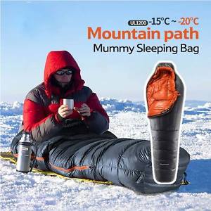 Munmmy Warm Winter Duck Down Outdoor Camping Hiking Black Adult 15~-20 Degree