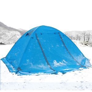 Double Layer 2 Person 4 Season Aluminum Rod Outdoor Camping Fishing Hiking Tent