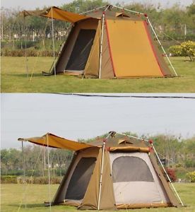 3-4 Persons Outdoor Waterproof Camping Hiking Family Double Lining Tent *