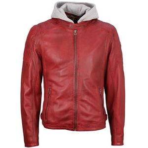 Gipsy Giacca In Pelle Uomo Biker Pelle Giacca rossa Samuele M0007918 ordinò