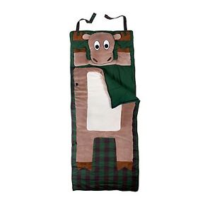 Sac de Couchage pour Enfant LazyOne avec un élan en guise d'oreiller