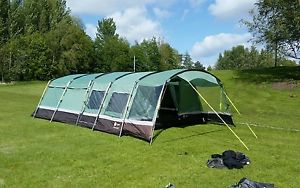 HI GEAR CORADO 8 WITH GROUND SHEET/FOOTPRINT, 8 MAN LARGE FAMILY TENT WITH PORCH
