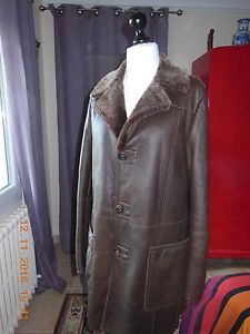 MANTEAU HOMME - PEAU RETOURNÉE - TAILLE 48 - CHRISTIA