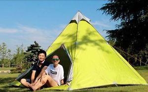 5-8 Persons Family Outdoor Waterproof Sunscreen Beach Camping Hiking Tent #