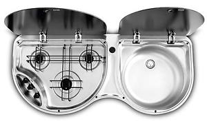 Smev 8123 3 Burner Hob & Sink Combination