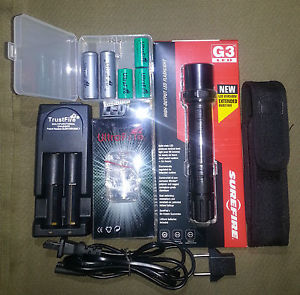 Surefire Nitrolon G3 LED -1000 Lumen- 5 Mod. con Testa Metal SET Completo
